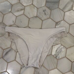 Elegant White Women's Swim Bottom